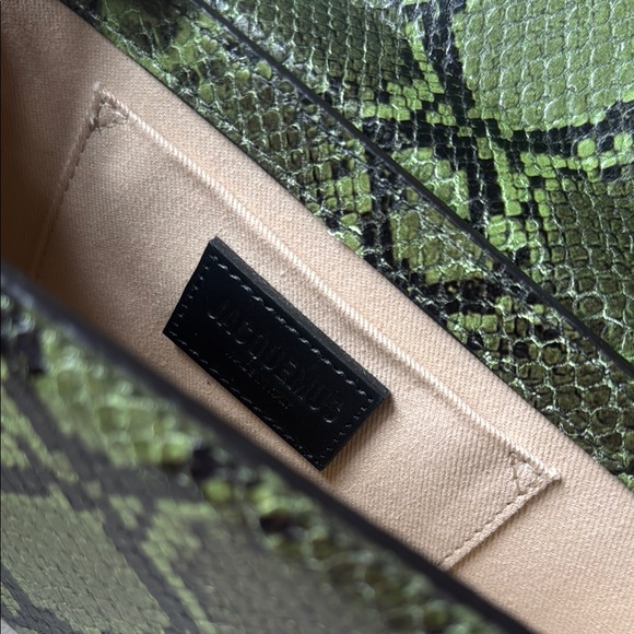 Jacquemus Green Snake Print Purse - Picture 4 of 4